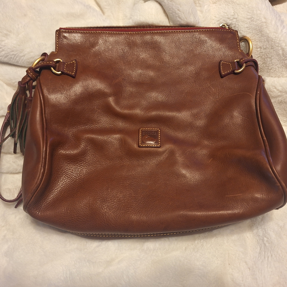Dooney & Bourke Brown Leather Shoulder Bag